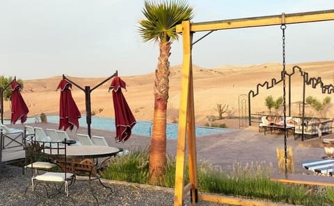 Lunch and Pool Relaxation in Agafay Desert from Marrakech