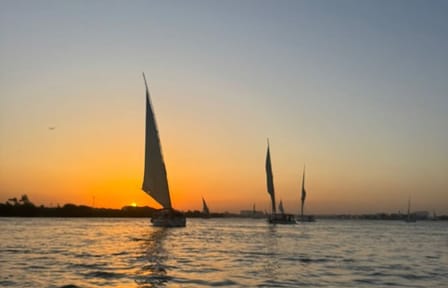 Relaxing Felucca Ride on the Nile River with Cairo Pickup