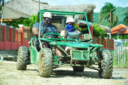 Dune buggy and Party Boat