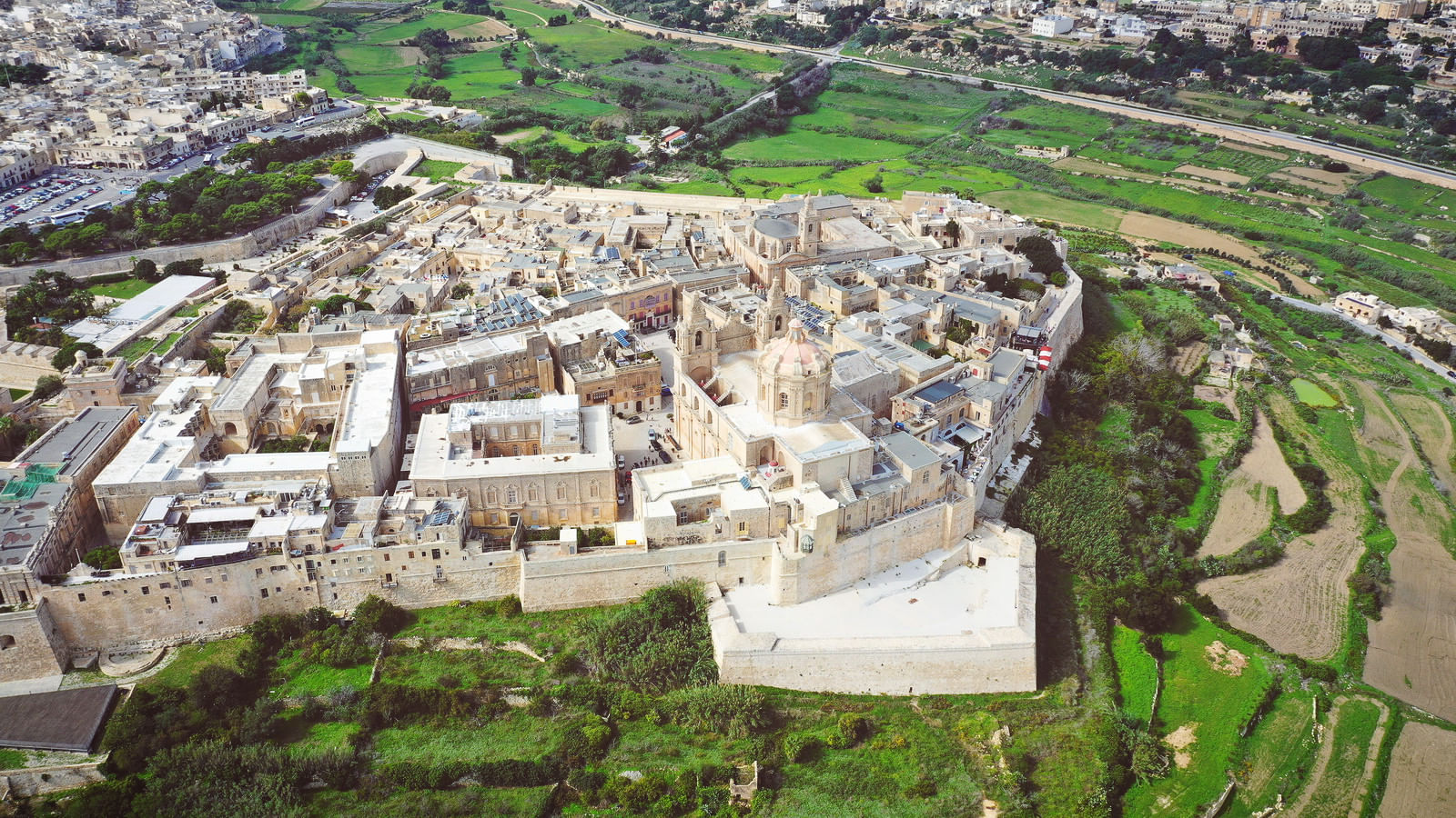 Aerial view of Mdina