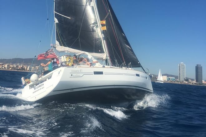 Sailing along in a good breeze