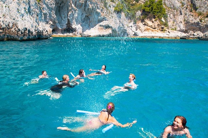 Very Small Group Capri Boat Excursion with Transfer from Sorrento