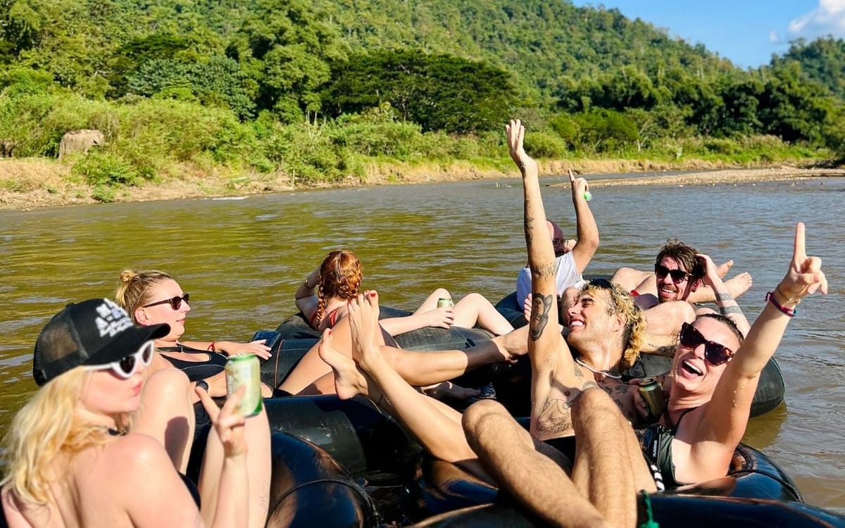 Chiang Mai Half-Day Adventure: River Tubing & Waterfall Slide
