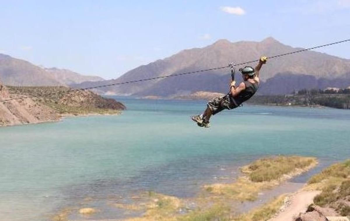 Zipline Adventure from Mendoza in Potrerillos Valley