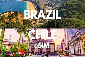 Brazil & Chile Data eSIM 500MB per Day to 10GB - 30Days