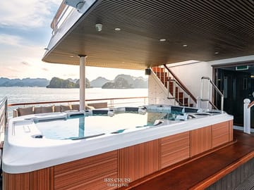 IRIS CRUISE - 5 Star Day Cruise - Halong Bay 1 Day - JACUZZI POOL