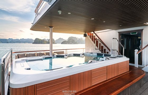 IRIS CRUISE – 5 Star Day Cruise – Halong Bay 1 Day – JACUZZI POOL