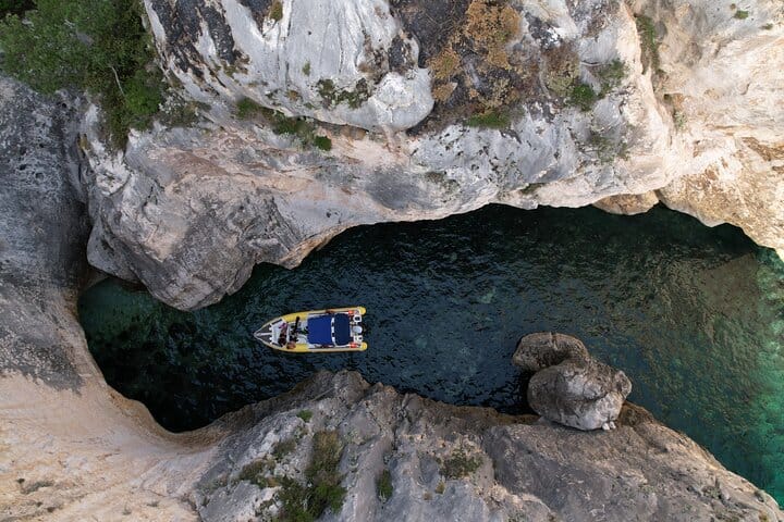 Vlore Private Boat Tour Blue Cave & Grama Bay Adventure 9