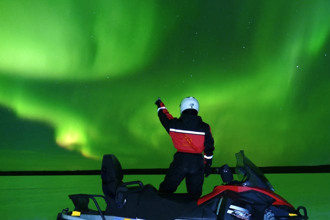 Searching Aurora with Snowmobile 5