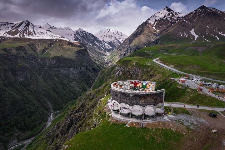 From Tbilisi Daytrip Kazbegi Gudauri & Zhinvali Guided Group Tour