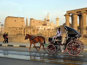 Horse Carriage Ride Tour Along Luxor's Scenic Nile Corniche