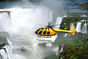 Helicopter flight over Iguazu Falls