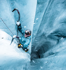 The Private Summer Ice Cave + Ice Climbing