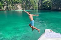 Boat Jumping at Pileh Lagoon