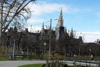 The spiers of the town hall