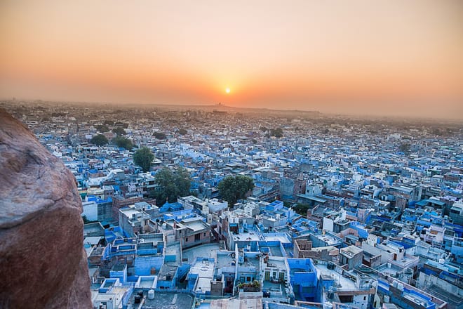Blue City View from Mehrangarh Fort