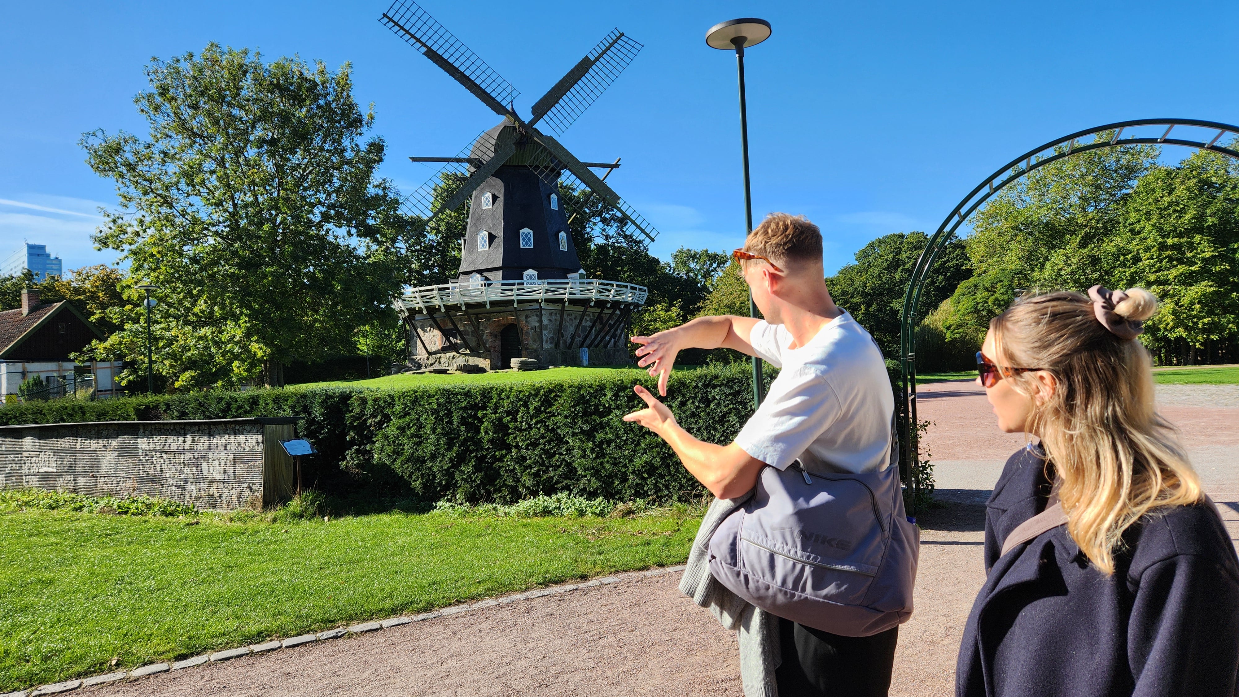 See the old Windmill in Malmø, while on a walking guided tour