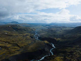 Crystal clear streams weave their way through the valleys.