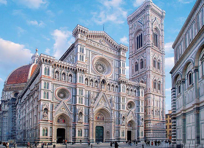 Duomo Square with Santa Maria del Fiore Cathedral and Giotto's Belltower 