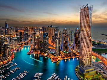 Marina by night