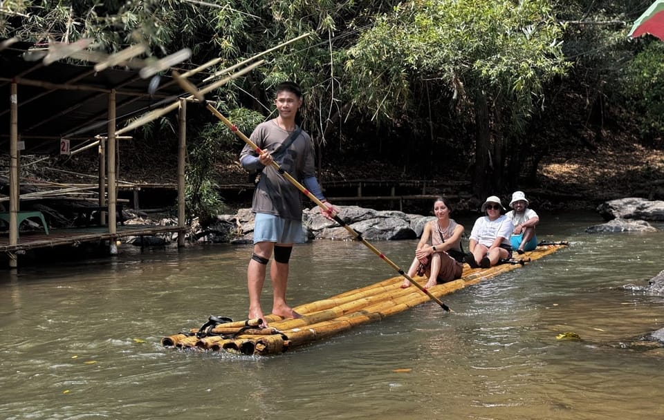Day for Elephant & Bamboo Rafting Adventure Meets Natural Beauty