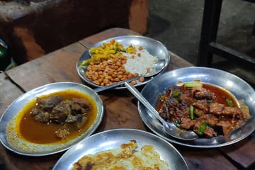 Newari Food and Evening Walking Tour in Kathmandu