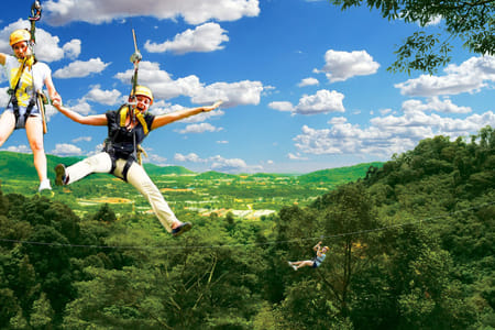 Flying Hanuman Ziplining Experience