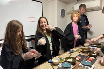 Mochi Pounding and Sushi Making Experience in Tokyo