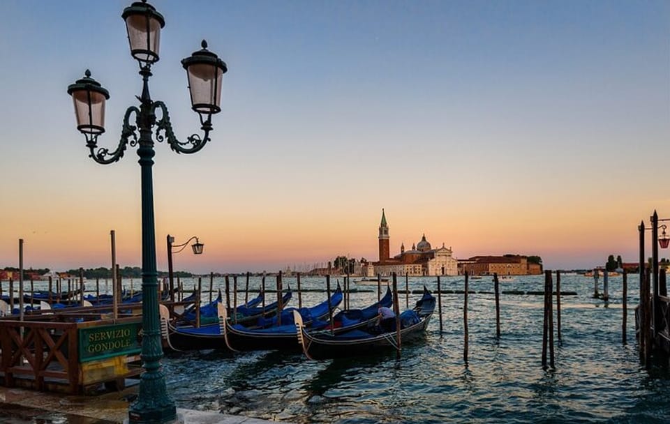 Gondola Ride Through Venice Canals Near St Mark's Square
