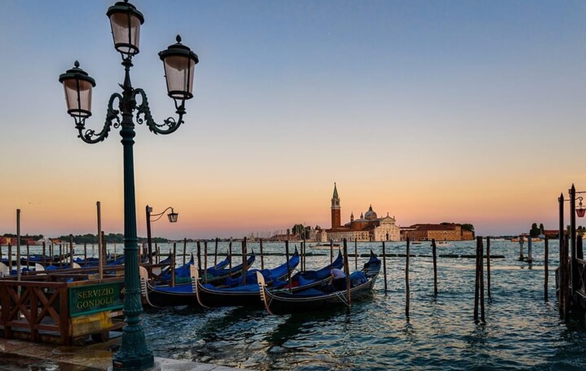 Gondola Ride Near St Mark’s Square