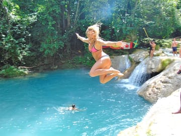 Pure fun at the Blue Hole & Secret Falls!