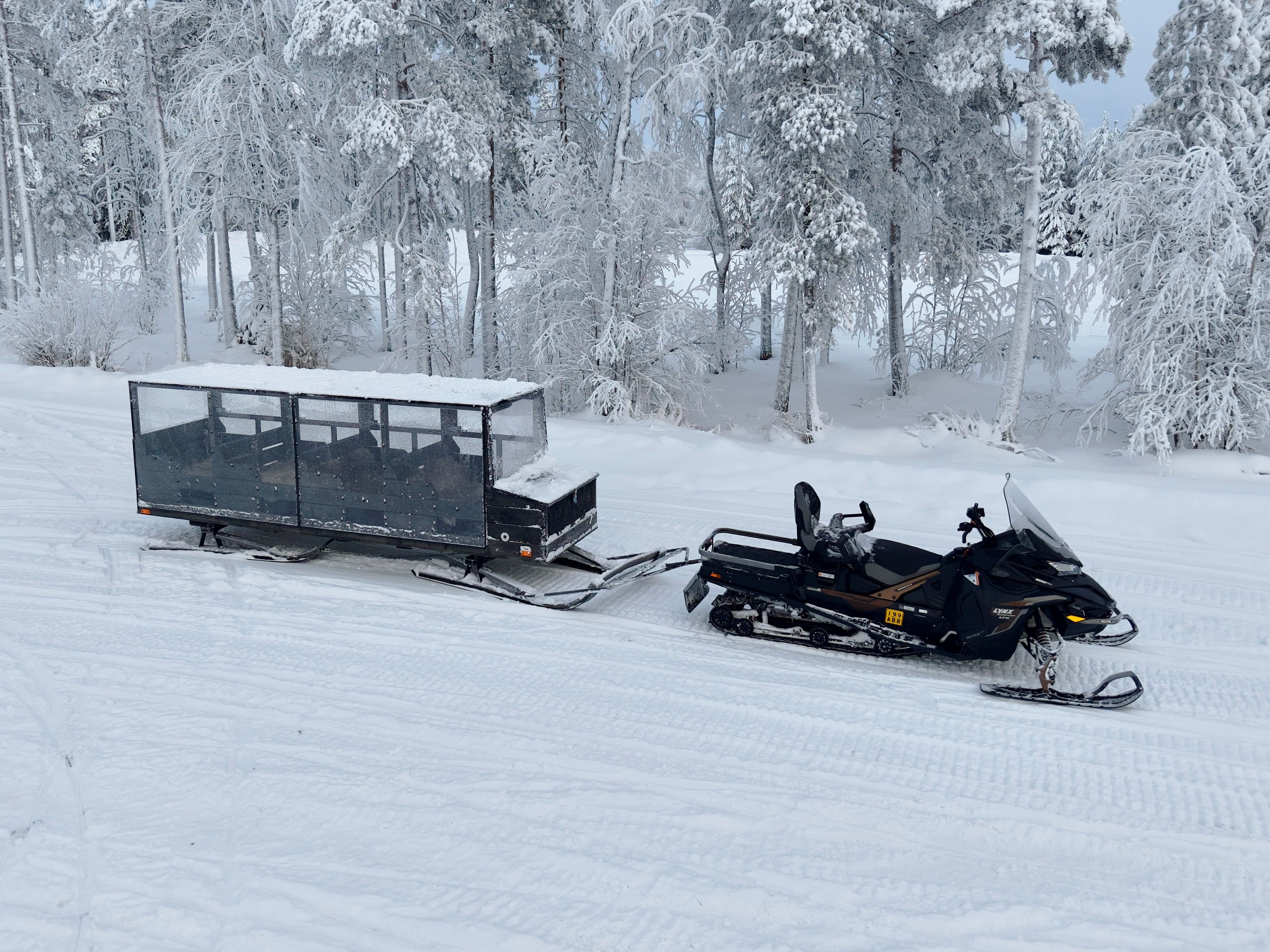 Arctic Aurora Chase by Snowmobile Sleigh