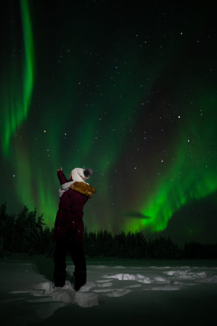 Arctic Circle: Northern Lights Hunting by Minibus