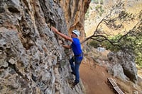 Rock Climbing with a Guide in Chania Therisos Gorge 1