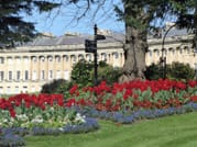 A glimpse of the famous Royal Crescent in Bath