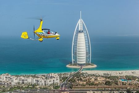 Private Gyrocopter Flight Over Dubai: Soar Above Iconic Landmarks