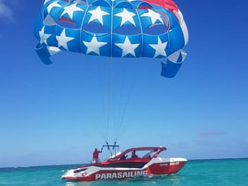 Parasailing Adventure Over Punta Cana's Coastline