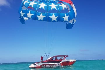 Parasailing Adventure Over Punta Cana's Coastline