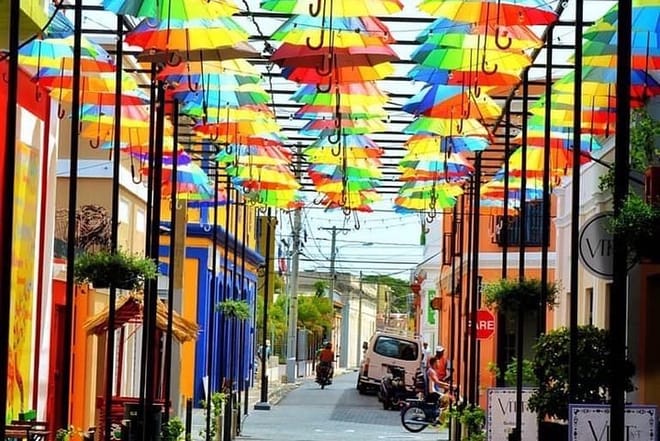 umbrellas street