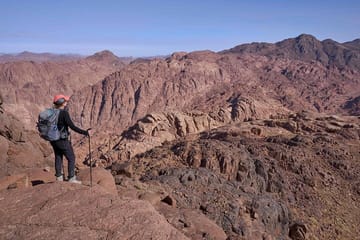 St Catherine’s Monastery and the Summit of Mount Sinai from Sharm
