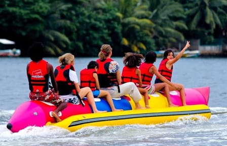 Adrenaline filled tube rides in Bentota