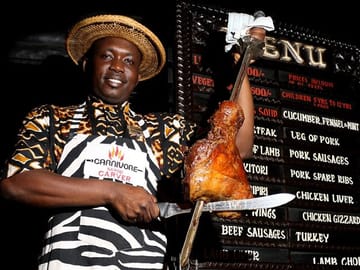 Nairobi National Park Game Drive and Carnivore Restaurant Meal