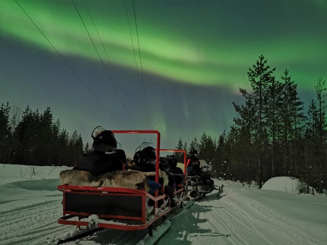 Northern Lights Sledge Ride 10