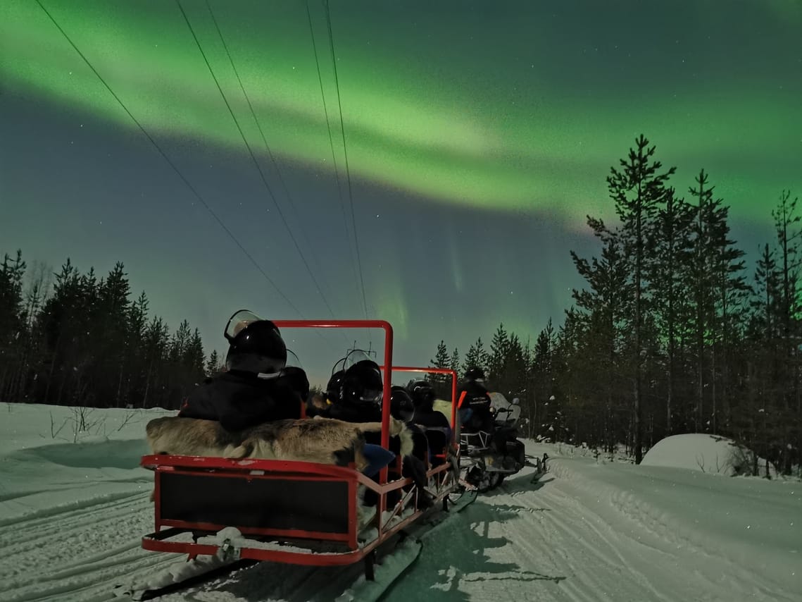 Northern Lights Sledge Ride 10