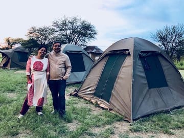 This are the camping accomodation.
