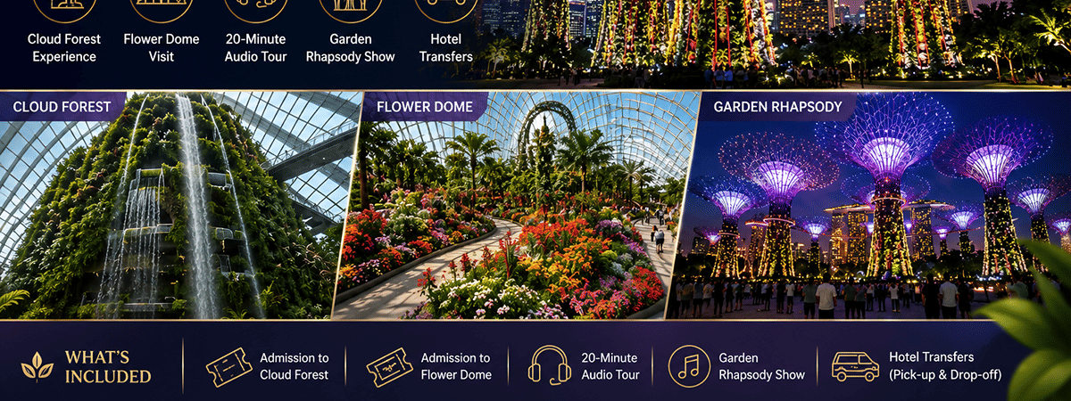 Gardens by the Bay Guided Tour with Rhapsody and River Cruise product photo