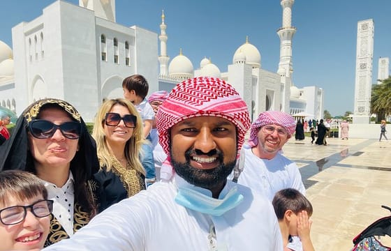 Abu Dhabi City Tour Grand Mosque Emirates Palace Entrance