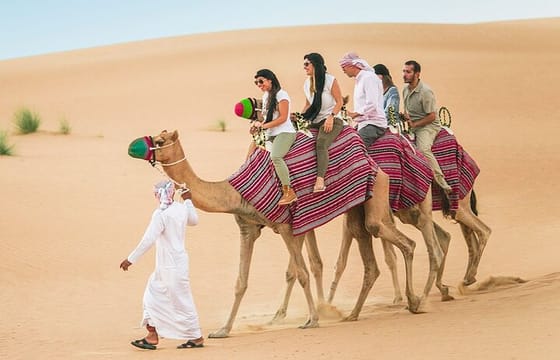 Dubai Desert Safari with BBQ dinner and camel ride