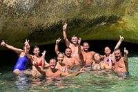 Vlore Private Boat Tour Blue Cave & Grama Bay Adventure 4