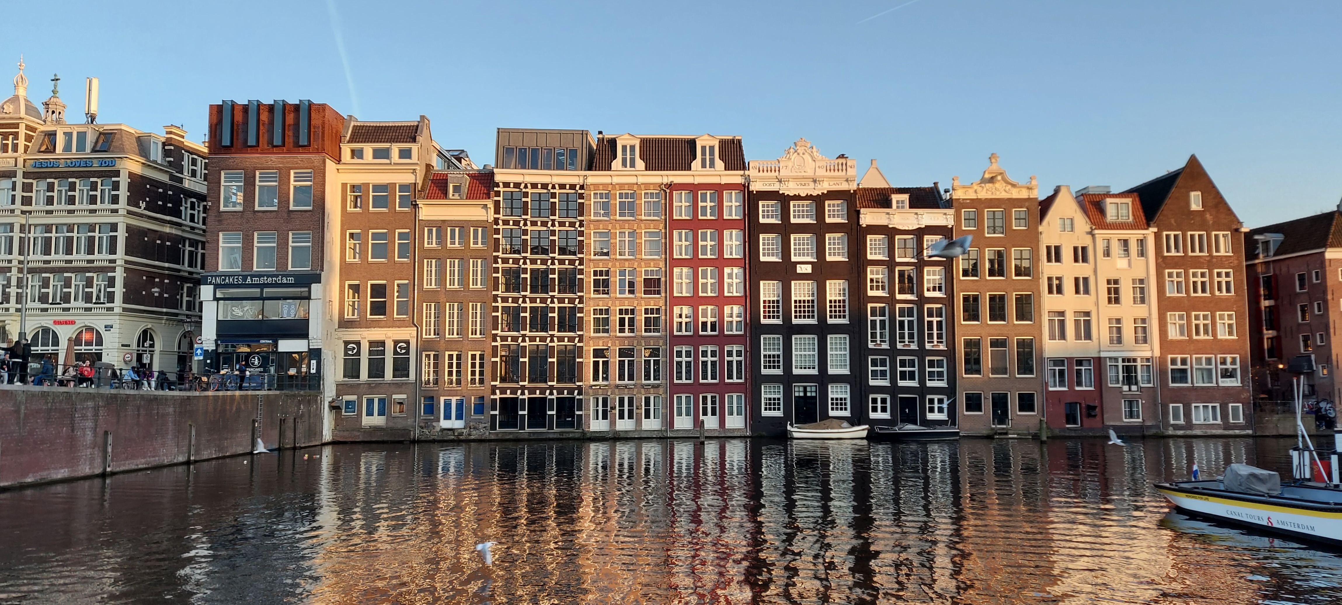 Amsterdam gable houses near central station